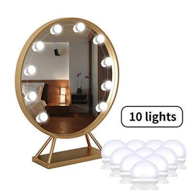 China Modern Hollywood Style Dimming LED Makeup Mirror Mirror Dressing Light for sale