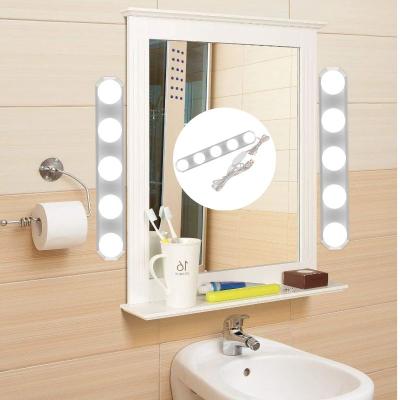 China Light Light Kit Hollywood Luminous White Modern Makeup Mirror USB Touch Dimmer LED Makeup Mirror Set for sale