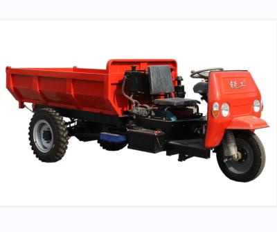 China mini hydraulic cargo dumper with cargo, small diesel truck for load, chinese factory diesel tricycle for sale