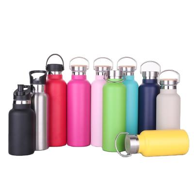 China Factory Price Sustainable New Products 2020 Powder Coated Unique Double Wall Custom Logo Stainless Steel Water Bottle For Sports for sale