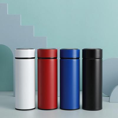 China 2022 Products 350ml Double Wall Stainless Steel Business PORTABLE Hot Water Bottles Vacuum Insulated Flask Thermoses With Tea Infuser for sale