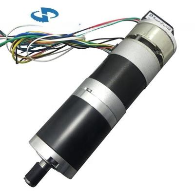 China Größe 57mm Niedriger Preis Gute Qualität Bürstenlos Dc BLDC Getriebe Motor Option Eingebauter Steuergerät Bremscode integriert zu verkaufen