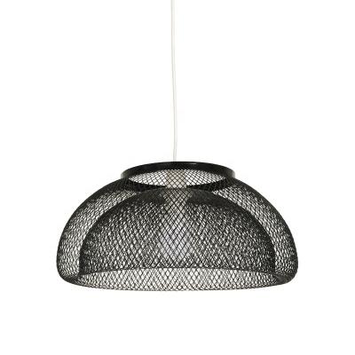 China Modern Geometric Dining Room Ceiling Indoor Brass Wire Mesh Lights Metal Wire Shade Hanging Pendant Lamp for sale