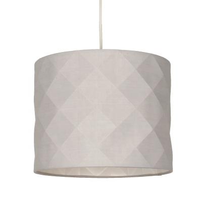 China TC Contemporary Modern Decorative 3D Fabric Plaid Pleated Fabric Lamp Shades For Table Lamp Floor Lamp for sale