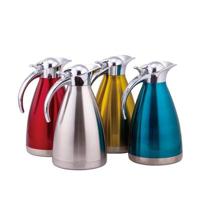 China Sustainable Stainless Steel 2.0L Vacuum Coffee Pot, Heat Preservation Water Heat Insulation Double Pot Wall for sale