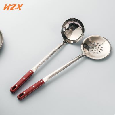 China Hot Sale Kitchen Dishwasher Pot Skimmer Spoon Stainless Steel Easy Clean Safe Hot Soup Pocket Viable for sale