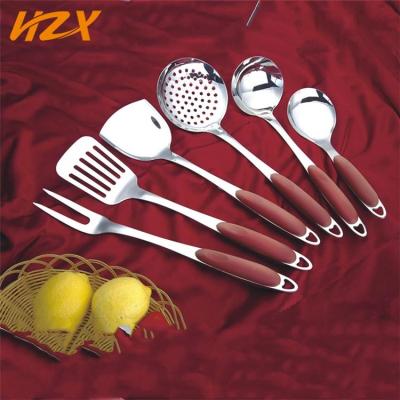 China Sustainable New Kitchen Supplies Stainless Steel Kitchenware 6 Pcs Bakelite Handle Steel Utensils, Kitchen Wares Cooking Tools for sale