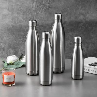 China 500ml Shape PORTABLE High Quality Double Walled Travel Cola Flask Stainless Steel Water Bottle Thermos Flask Heat Insulated Bottle for sale