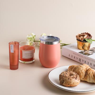 China Hot Sale Office Vacuum Water Mug Sustainable Coffee Travel Mug Insulated Double Walled Wine Steel Tumbler With Lid for sale