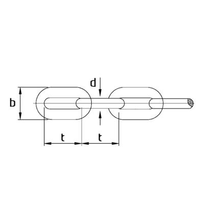 China Galvanized Conveyor Chain DIN5685 A/C Long Short Link Chain for sale