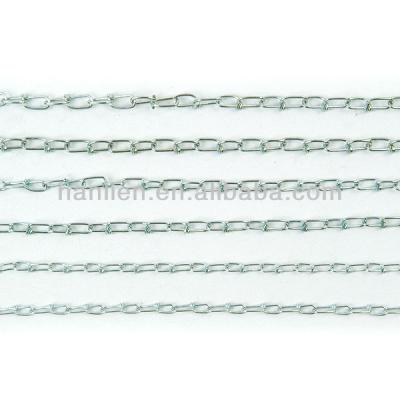 China Band Protection Chain Carbon Steel Link Twisted Double Loop Chain for sale