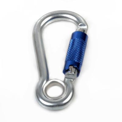 China Twist Lock Alloy Steel Carabiner Hook For Dog for sale