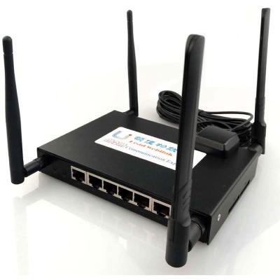 China ENTERPRISE Dual Sim Router Wifi 4G Lte Six LAN Ports Industrial Gigabit Router Support VLAN Features for sale