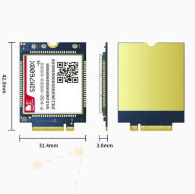 China Enterprise simcom new SIM7600-H-M2 series adopts M.2 form factor and consists of a SIM7600-H series module gps modem gsm module for sale