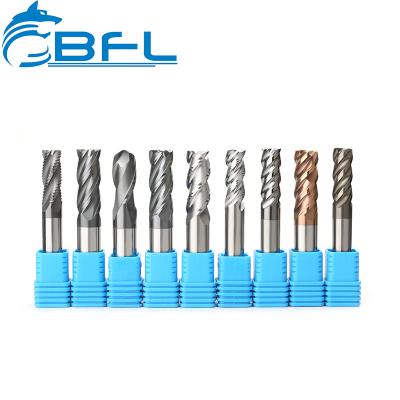 China General / 4 Flute HRC 45 BFL High Speed ​​Frese Outside Diameter 1-5mm Total Length 50mm Flat End Mill Solid Carbide Flat Milling Cutter for sale