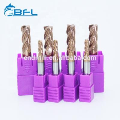 China Solid Carbide BFL Carbide End Mills 4 Flutes Corner Radius End Mills for sale