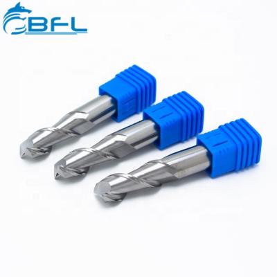 China Carbide BFL Uncoating HRC55 Aluminum Carbide 2 Flute End Mill for sale