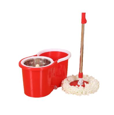 China Sustainable Wholesale Price Broom Set Rotating Microfiber Broom With Plastic Bucket Cleaning Kit for sale