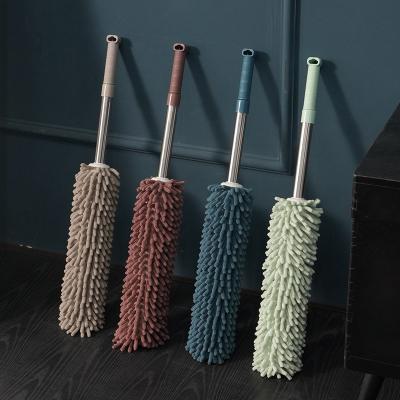 China Easy Clean Dust Tending Hot Products Pole Household Car Air Conditioner Dust Brush Cleaning Telescopic Stainless Chenille Cloth for sale