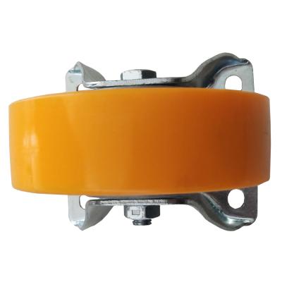 China 5 inch polyurethane foam attached casters suitable for small trailers such trailers for sale