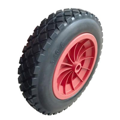 China Hotels 3.50-4 polyurethane foam wheels, 14 inch wheelbarrow and other applicable wheels for sale