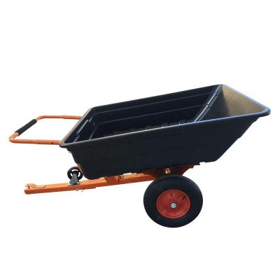 China Heavy Duty Plastic Tralier Cart ATV Cart Tool Trailer Garden Farm Tool Cart for sale