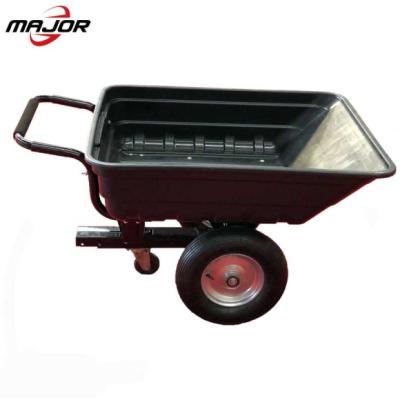 China Plastic Tools Vehicle Farm Wagon Dump Bucket Hopper Tray ATV Garden Trailer for sale