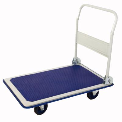 China Tools 300kg Load Cart Platform Hand Truck / Four Wheel Platform Hand Cart for sale