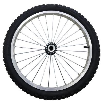 China 20 Inch Pneumatic Bicycle Aluminum Spoke Rubber Pneumatic Wheels for sale