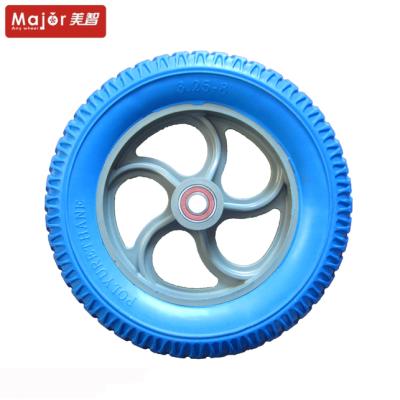 China Hotels Korea Market 14 Inch Guided PU Foam Rubber Wheel Cart Tire for sale