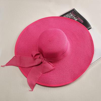 China Wholesale Chinese Character SHENGMING Straw Boater Golf Hats With Ribbon For Sale for sale