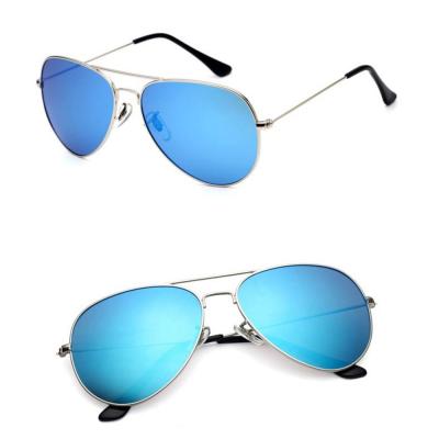 China Hot Sale Stainless Steel Pilot 3026 Sunglasses Classic Colors Film Metal Frame Sun Glasses Retro for sale