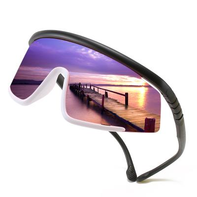 China 2021 New Fashion Sun Glasses Sports Sunglasses Frame Colors Film Ski Riding Silicone Leg Guard Large for sale