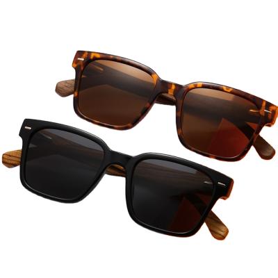 China Hot Sale Fashion Sunglasses Men's Box Polarized Custom Sunglasses Women's Bamboo And Wood Logo Driving Sun Glasses for sale