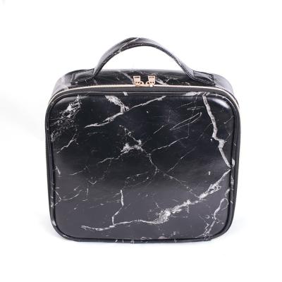 China Fashoion Marble Toiletry Bag Women Travel Organizer Cosmetic Makeup Bag for sale