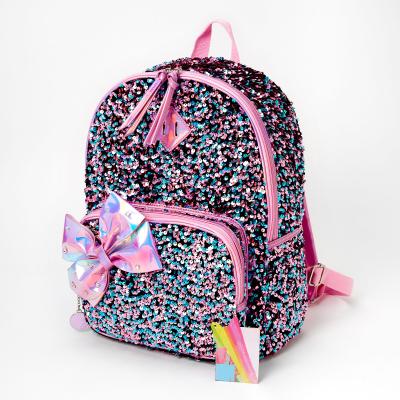 China Kawaii Anti-theft Bags Holographic Sequin Bag School Kids Students With Bow Bag School Kids Students for sale