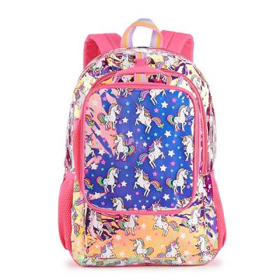 China Unicorn Anti-theft School Bags for Girls Backpacking and Lunch Bag Set Anime Bag School for sale