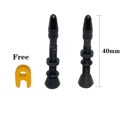 China For General Bicycle 40mm Presta Core Inner Tube Tire Air Bicycle Aluminum Tube Valve for sale