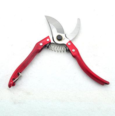 China Anti-skid Handle Garden Prunning Shears Tree Leaf Flower Bonsai Carbon Steel Bypass Hand Pruner for sale