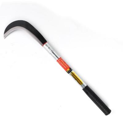 China Carbon Steel Celurit Industry Tool Sickle Agricultural Harvest Hook General Long Blade Sharp Handle for sale