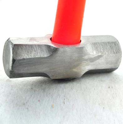 China Non Sparking Pick Hammer Shockproof PVC Short Handle Heavy Sledgehammer for sale