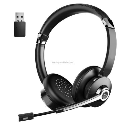 China Wireless Headband Headphones with Microphone Noise Canceling, On Ear Headphones with Mic Mute, Handsfree PC Headsets for Zoom/Ms Teams /S for sale