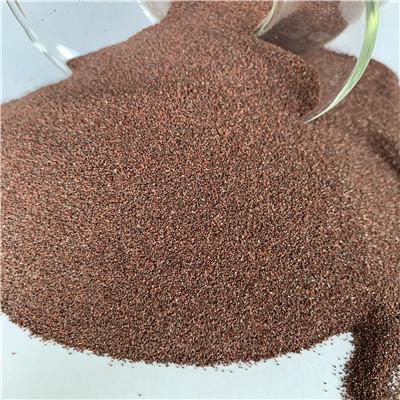 China Behandlungs-rote Farbe Brown der 1250 Grad-hohen Temperatur fixierte Aluminiumoxyd 95% für Vitrified verbundene Scheuermittel zu verkaufen