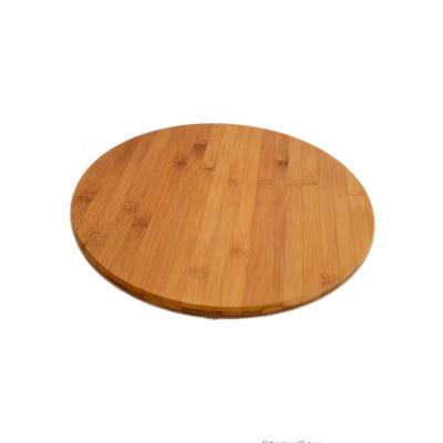 China Susan Round Appetizer Plate Server Custom Lazy Bamboo Cheese Serving Food New Product Rotating Board for sale