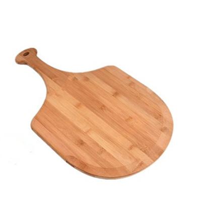 China Best Sustainable Selling Space Saving Round Edge Handle Tapered Premium Natural Bamboo Pizza Paddle for sale