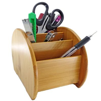 China 4 Collection Eco-Friendly Bamboo Desk Dividers Stationery Countertops Office Desk Accessories Organizer for sale