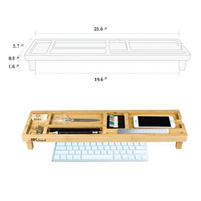 China Wood Office Supply Small Adjustable Desk Table Shelf Bamboo Mobile Laptop Stand Computer Riser Desk Organizer Wood Office Supply Book for sale