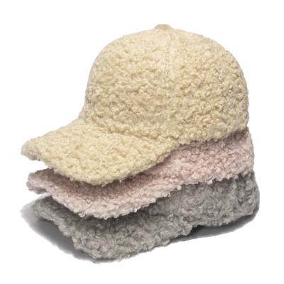 China Female Fashion Character Fur Hats Soft Soft Baseball Cap Hats Winter Warm Winter Hats for sale