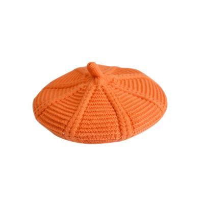 China JOINT Candy Blanket Color Kids Knitted Berets Autumn/Winter Children's New Custom Beanie Hat for sale