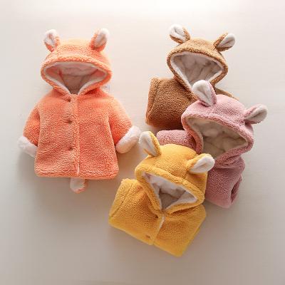 China Newest Toddler Girls Warm Fleece Fur Button Breasted Viable Winter Thick Jacket Windproof Outwear Girls Winter Faux Fur Coat Jacket for sale